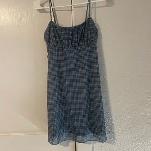 90s plaid mini dress